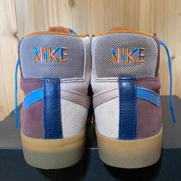 Nike SB air zoom blazer mid mosaic pack brown dark wine - Picture 3 of 8